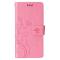  iPhone 15 Plus Fodral Med Blommigt Tryck Rosa