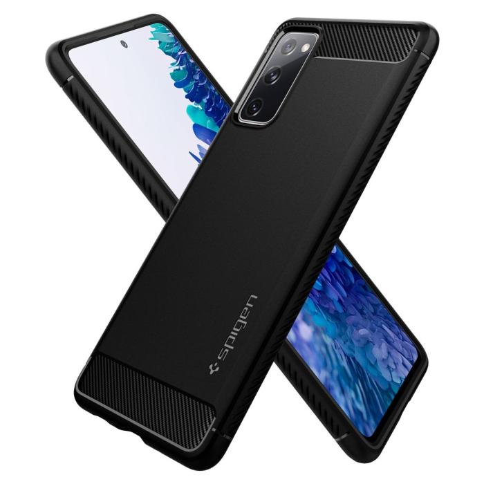 Bild 6, Spigen Samsung Galaxy S20 FE - Spigen Rugged Armor - Matt Svart