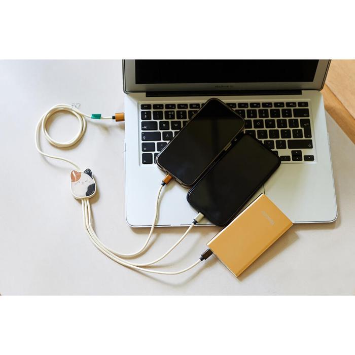 Bild 5, Squishmallows Squishmallows Laddningskabel 1,2m 3in1 USB-C/Micro/Lightning Cam