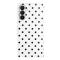  Samsung Galaxy S26 Plus Fodral Polka Dot Läder Vit/Svart
