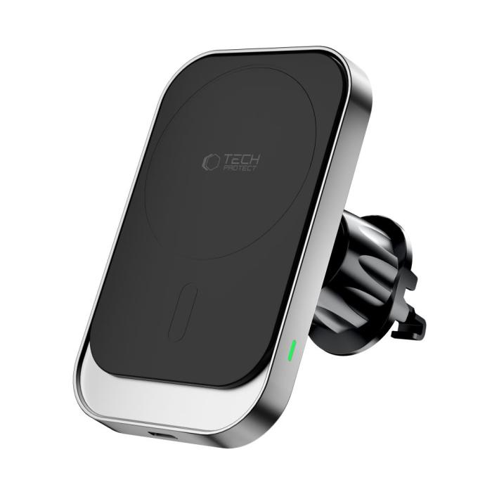 Bild 6, Tech-Protect Tech-Protect 15W MagSafe Laddare Ventilation + Instrumentbräda Svart