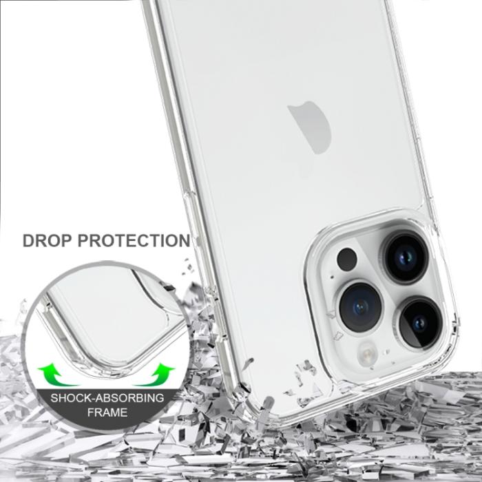 Bild 4,  iPhone 15 Pro Skal Akryl/TPU Shockproof Transparent