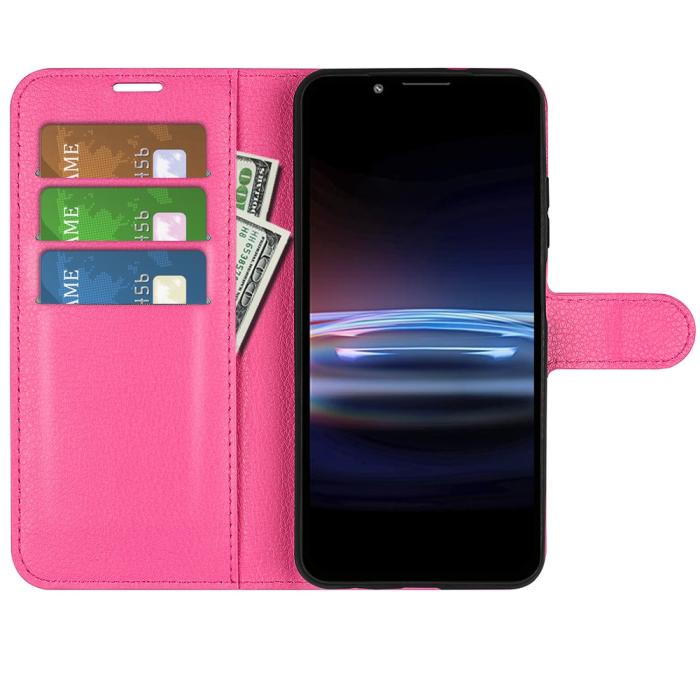 Bild 4,  Sony Xperia Pro-I Fodral Litchi Textur Rosa