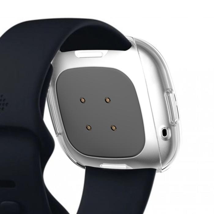 Bild 5,  Silikon Skal Fitbit Versa 3 / Sense - Transparent