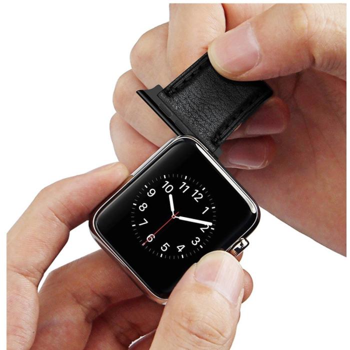 Bild 3,  Spring Bar Fästen till Apple Watch 42/44/45/46/49 mm Svart