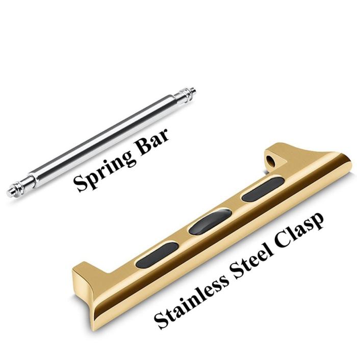 Bild 2,  Spring Bar Fästen till Apple Watch 42/44/45/46/49 mm Guld