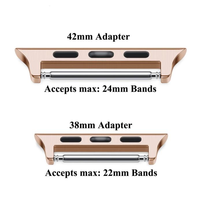 Bild 2,  Spring Bar Fästen till Apple Watch 42/44/45/46/49 mm Roséguld