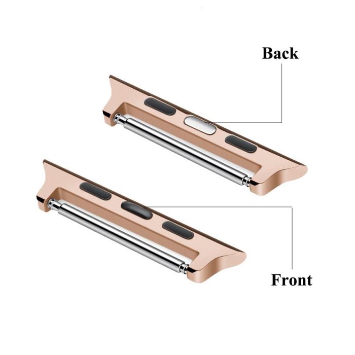 Bild 3,  Spring Bar Fästen till Apple Watch 42/44/45/46/49 mm Roséguld