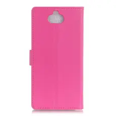  Sony Xperia 10 - Pl&aring;nboksfodral Litchi - Rosa