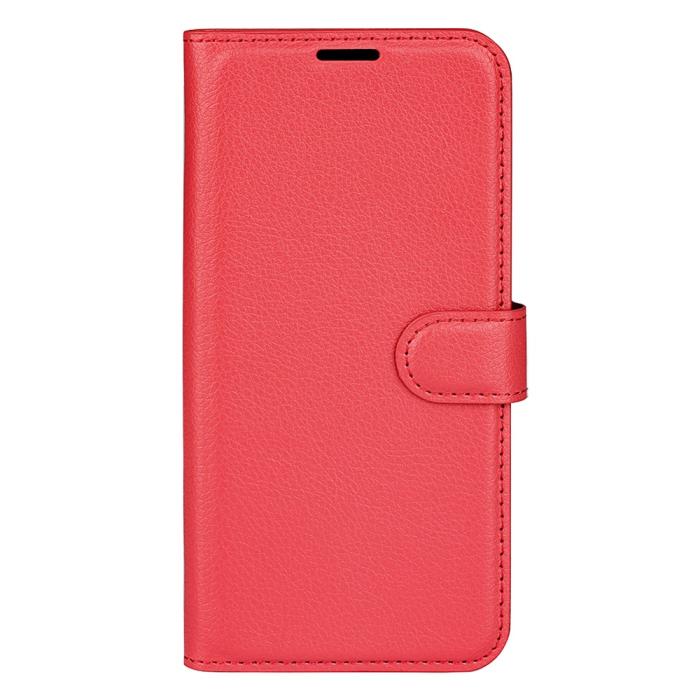 Bild 2,  Samsung Galaxy A03 Fodral Litchi Läder Röd