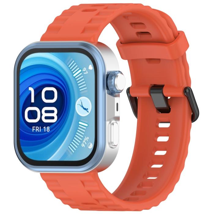 Bild 4,  Huawei Watch Fit 4 Pro / 4 / 3 Armband Silikon Orange