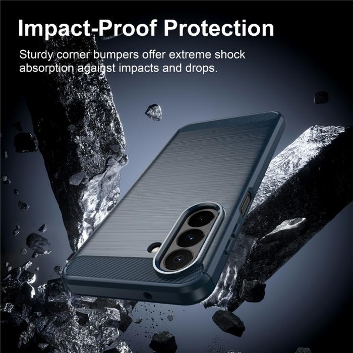 Bild 3,  Samsung Galaxy A27 5G Skal TPU Brushed Blå
