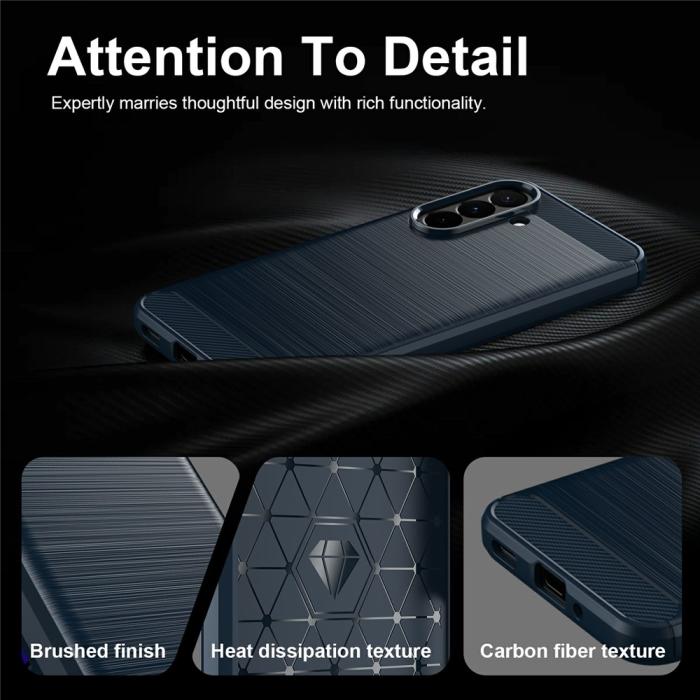 Bild 5,  Samsung Galaxy A27 5G Skal TPU Brushed Blå