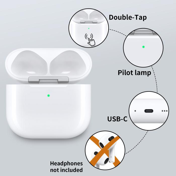 Bild 6,  AirPods 4 Trådlöst Laddningsfodral USB-C