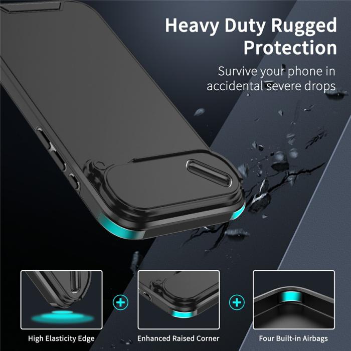 Bild 2,  iPhone Air Skal Hybrid Armor CamCover Svart