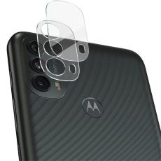 IMAK IMAK Motorola Moto E40 Linsskydd H&auml;rdat Glas Med Akryl Lock