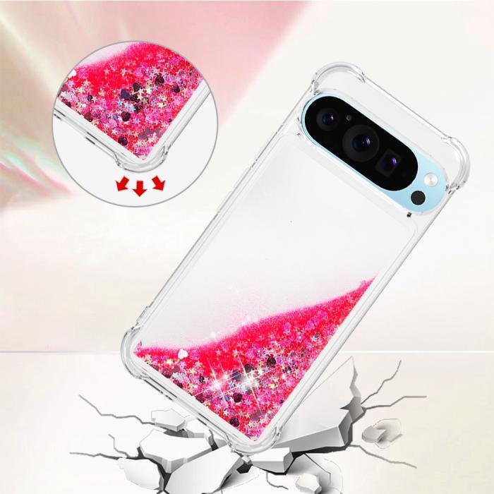 Bild 4,  Google Pixel 10 / 10 Pro Skal Glitter Quicksand Rosa