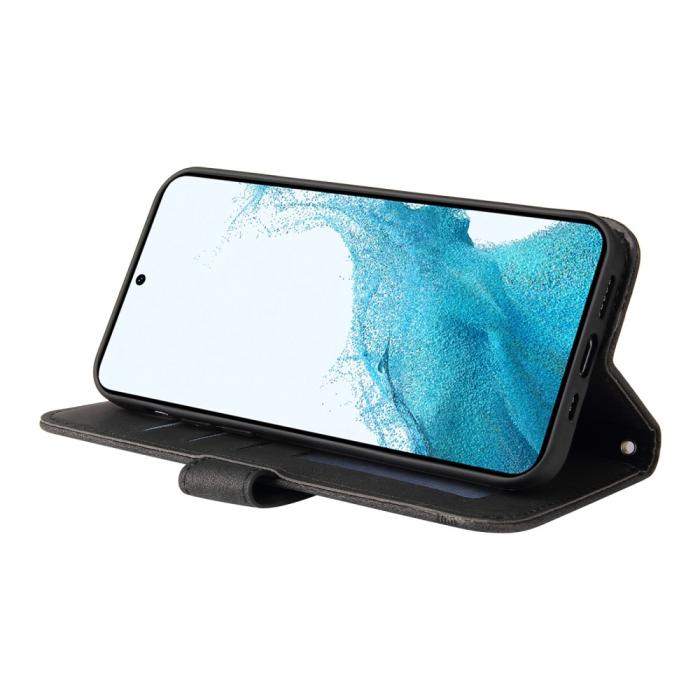 Bild 3,  Samsung Galaxy A54 5G Fodral Skin Touch Läder Svart