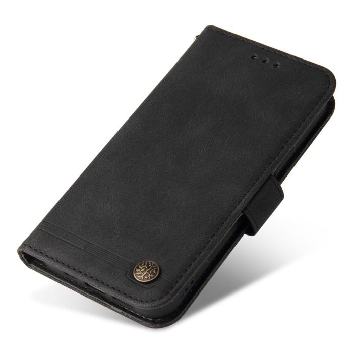 Bild 5,  Samsung Galaxy A54 5G Fodral Skin Touch Läder Svart