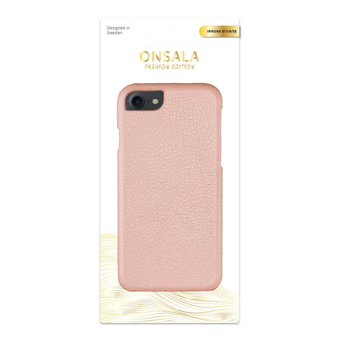 Bild 2, Onsala ONSALA iPhone 6/7/8/SE Skal Äkta Läder Roséguld