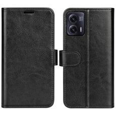  Motorola Moto G73 5G Fodral Crazy Horse L&auml;der Svart