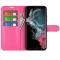  Samsung Galaxy S23 Ultra Fodral Litchi Läder Rosa
