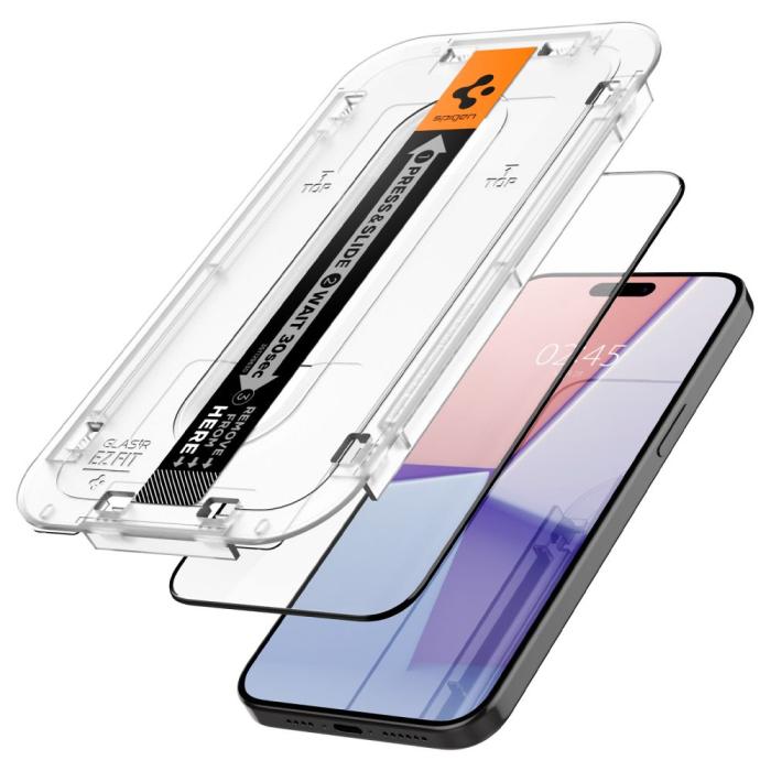 Bild 3, Spigen Spigen iPhone 15 Pro Max 2-PACK GLAS.tR FC 