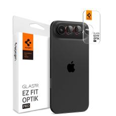 Spigen Spigen iPhone Air 2-PACK Linsskydd GLAS.tR "Ez Fit" Svart / R&ouml;d