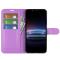  Sony Xperia Pro-I Fodral Litchi Textur Lila