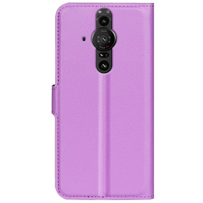 Bild 3,  Sony Xperia Pro-I Fodral Litchi Textur Lila