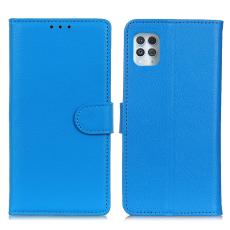  Motorola Moto G100 - Litchi Pl&aring;nboksfodral - Bl&aring;