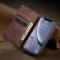 CASEME iPhone XR - CASEME Retro Plånboksfodral - Mörk Brun