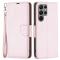  Samsung Galaxy S24 Ultra Fodral Litchi Shark Roséguld