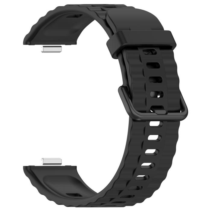 Bild 2,  Huawei Watch Fit 4 Pro / 4 / 3 Armband Silikon Svart