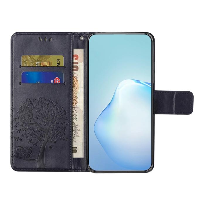 Bild 2,  Motorola Moto G86 Power/G86 5G Fodral Träd Tryck Mörk Lila