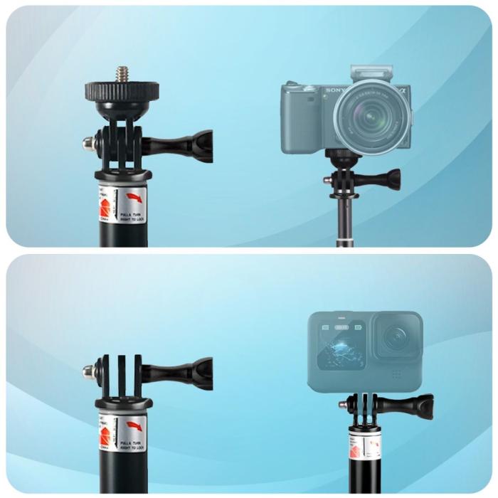 Bild 3, Tech-Protect Tech-Protect Selfiestick För GoPro / DJI Svart