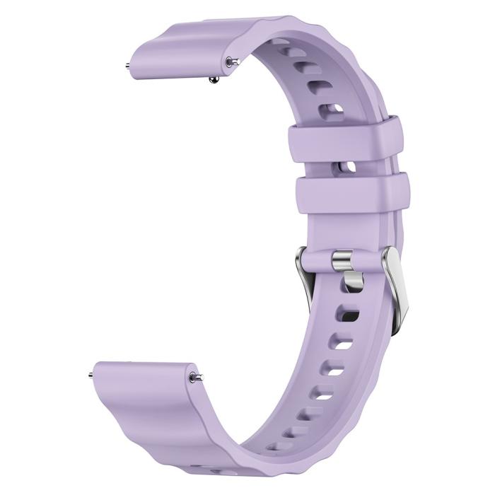 Bild 2,  Klockarmband 18 mm Quick Release Wave Silikon Lila