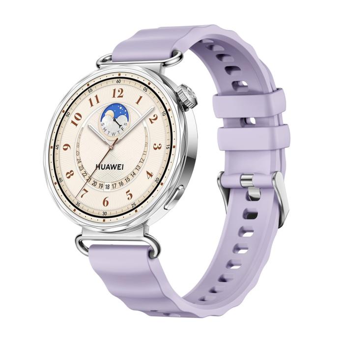 Bild 3,  Klockarmband 18 mm Quick Release Wave Silikon Lila