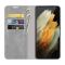  Samsung Galaxy S22 Ultra Fodral Flip Läder Grå