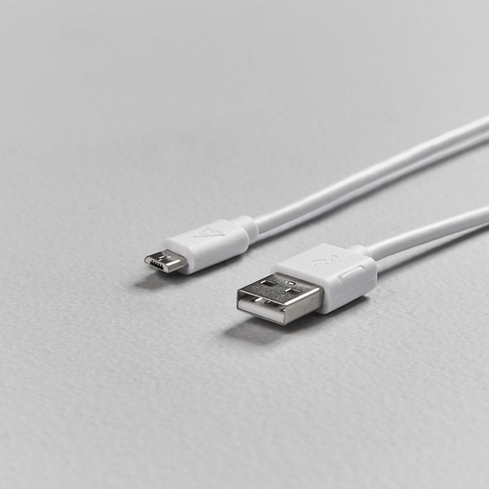 Smartline Smartline 2m Micro USB Laddningskabel Vit