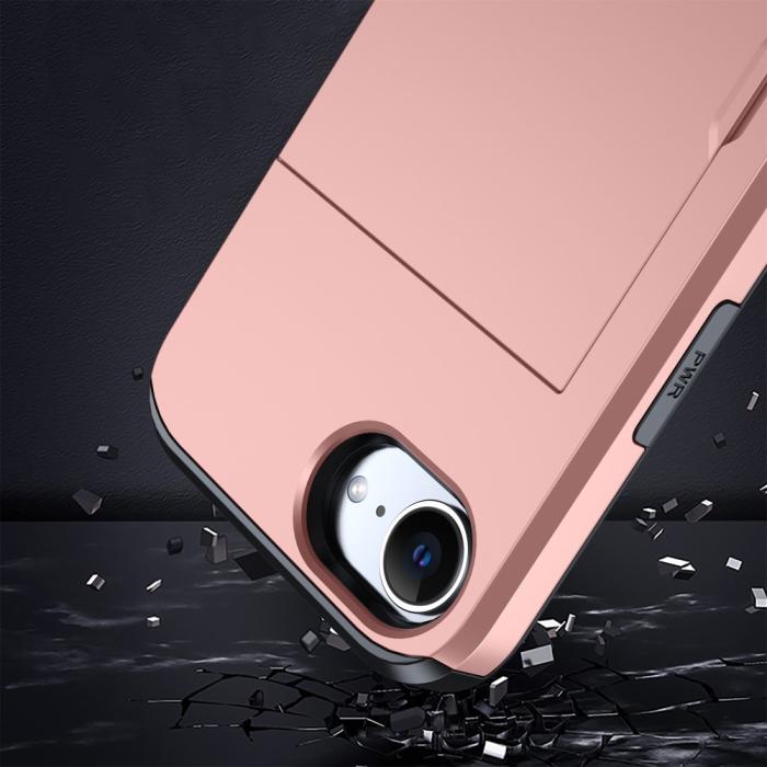 Bild 3,  iPhone 17e / 16e Skal Hybrid Med Kortfack Blå