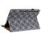  Samsung Galaxy Tab S7 Plus / Tab S8 Plus Fodral Vävd Textur Svart