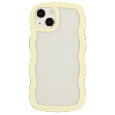  iPhone 14 Skal Wavy Hybrid Transparent/Gul