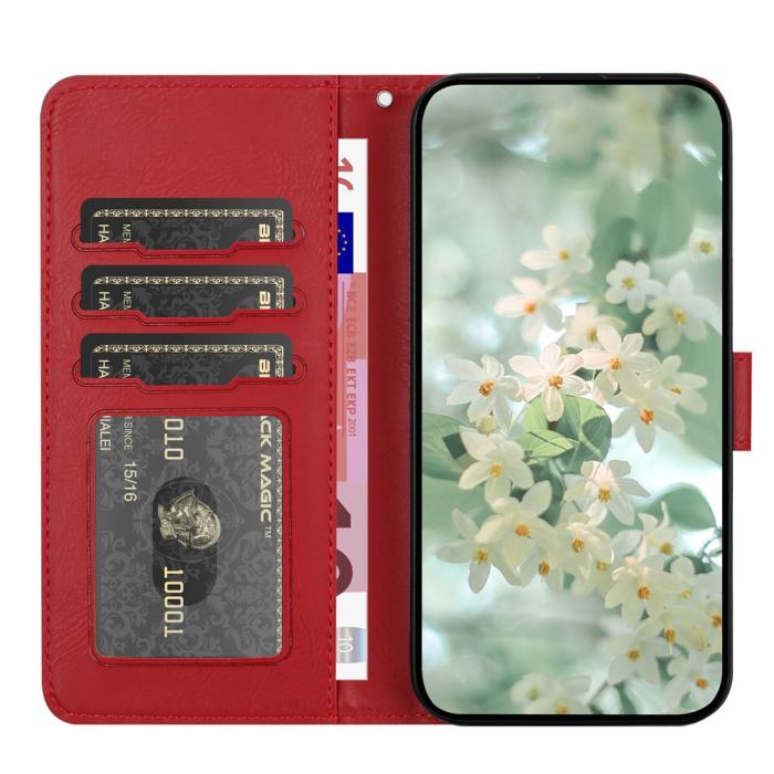 Bild 2,  Samsung Galaxy S26 Ultra Fodral Med Blommigt Tryck Röd