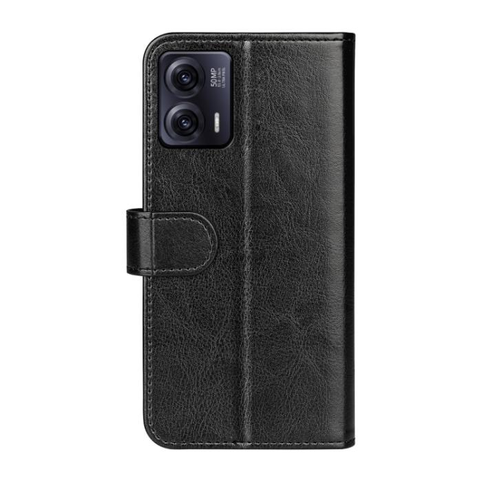 Bild 3,  Motorola Moto G73 5G Fodral Crazy Horse Läder Svart