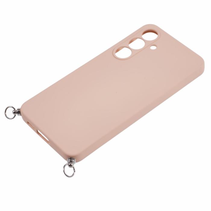 Bild 5,  Samsung Galaxy S25 Skal TPU Med Mobilsnöre Rosa