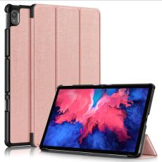  Lenovo Tab P11 / P11 Plus - Tri-Fold L&auml;der Fodral - Ros&eacute;guld