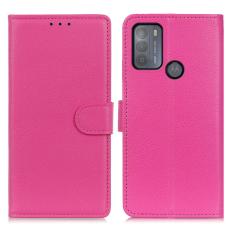  Motorola Moto G50 - Litchi L&auml;der Fodral - Rosa