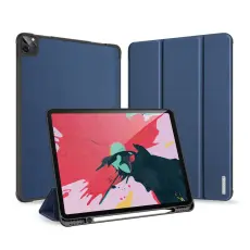 DUX DUCIS iPad Pro 12.9 2018/2020/2021 DUX DUCIS DOMO Series Tri-Fold Fodral - M&ouml;rk Bl&aring;