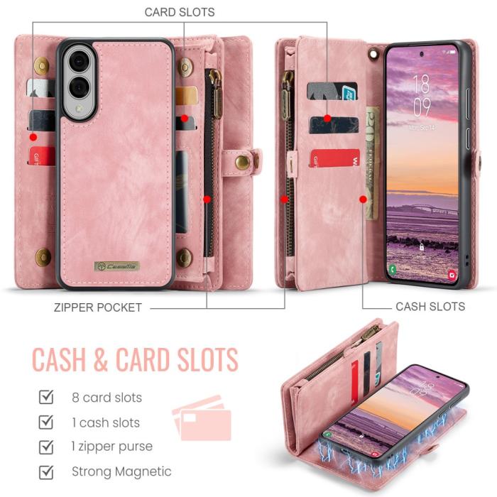 Bild 3, CASEME CASEME Samsung Galaxy S25 Edge Fodral Multifuntionell Rosa